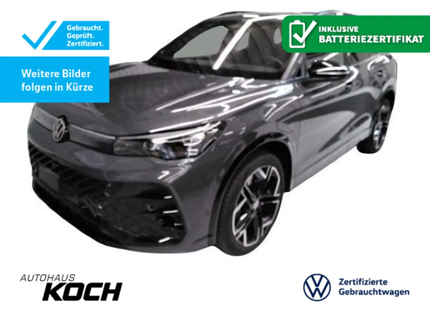 Volkswagen Tiguan eHybrid 200KW R-Line DSG Leder Pano AHK N Grau - 1