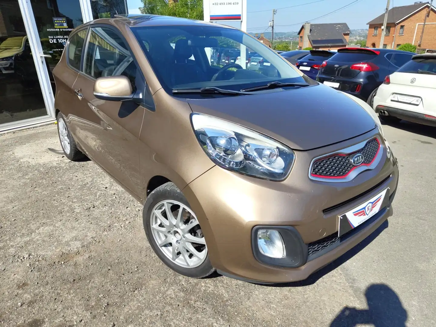 Kia Picanto 1.0i *TOIT OUVRANT*LED*SEMI CUIR*ISOFIX* Bronce - 2