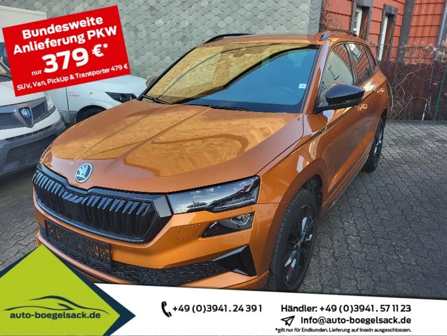 Skoda Karoq 1.5 TSI DSG Sportline+MATRIX+AHK+COLUMBUS+ Orange - 1