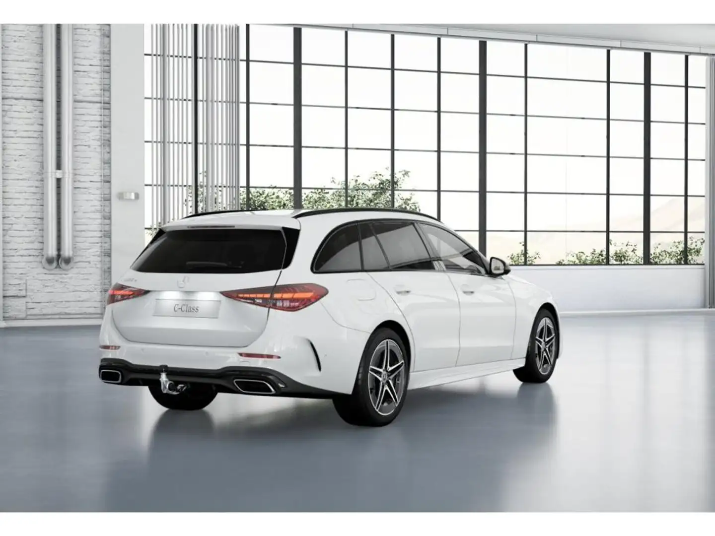 Mercedes-Benz C 300 e T AMG-Sport/Pano/AHK/Night/360/Totw/18" Weiß - 2