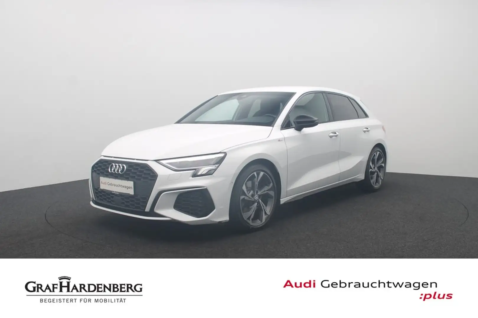 Audi A3 Sportback 35 TDI S line virt.Cockpit LED Navi Blanc - 1
