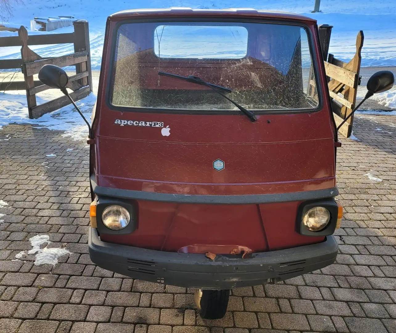 Piaggio Ape APE 703, P3 CASSONE FISSO Red - 1