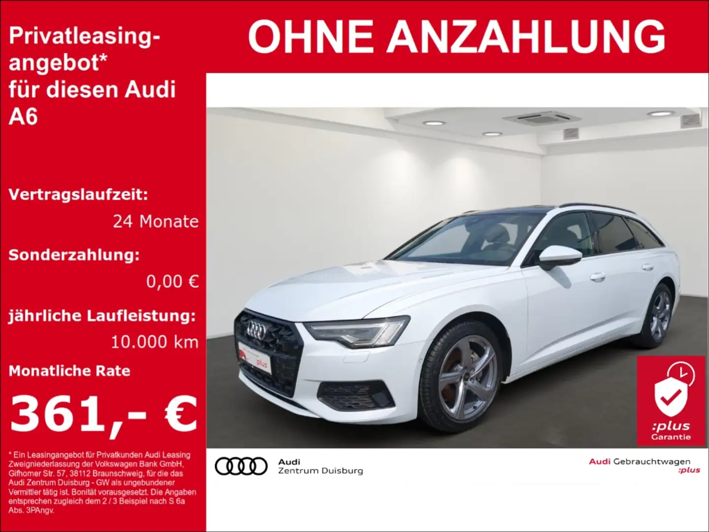 Audi A6 Avant 35 TDI advanced Weiß - 1