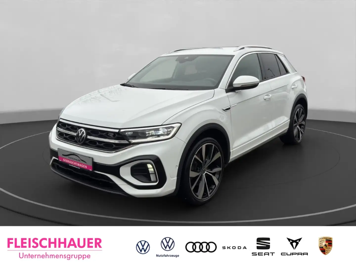Volkswagen T-Roc R-Line 1.5 TSI AHK+Navi+RK+CarPlay+LM19+LED Weiß - 1