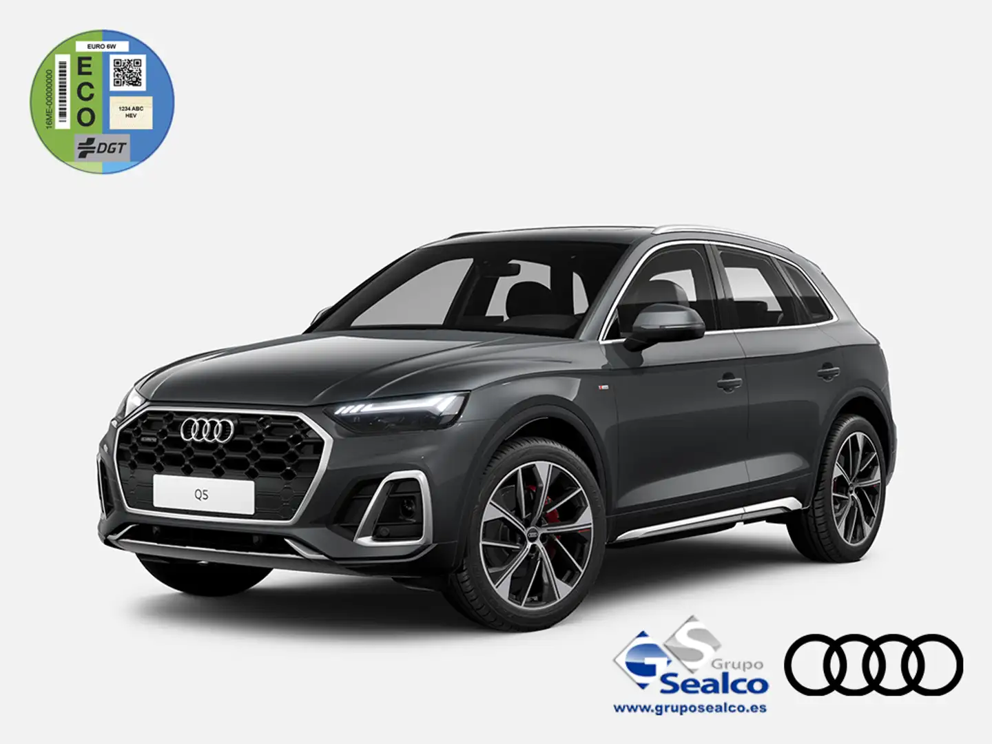 Audi Q5 40 TDI quattro-ultra Black line S tronic 150kW Gris - 1
