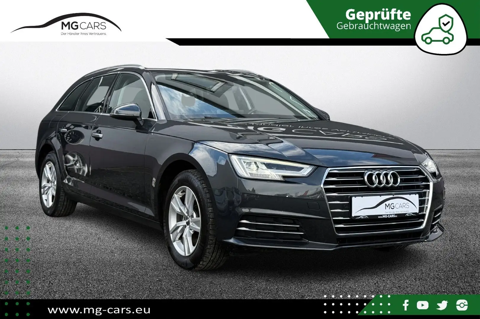 Audi A4 2.0 TDI~Avant~Virtual.Cockpit~70TKM~LED Grau - 1
