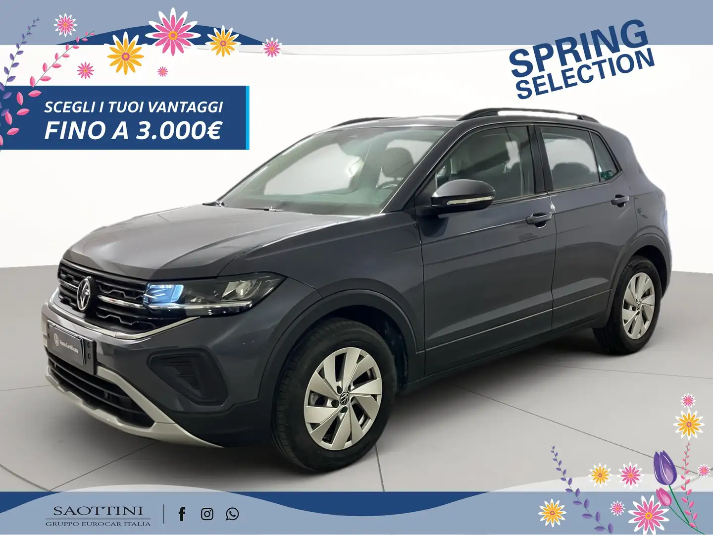 Volkswagen T-Cross 1.0 TSI Life 115 CV DSG Gris - 1