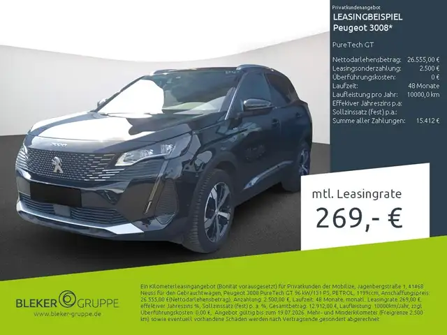 2023 Peugeot 3008 in Black for sale
