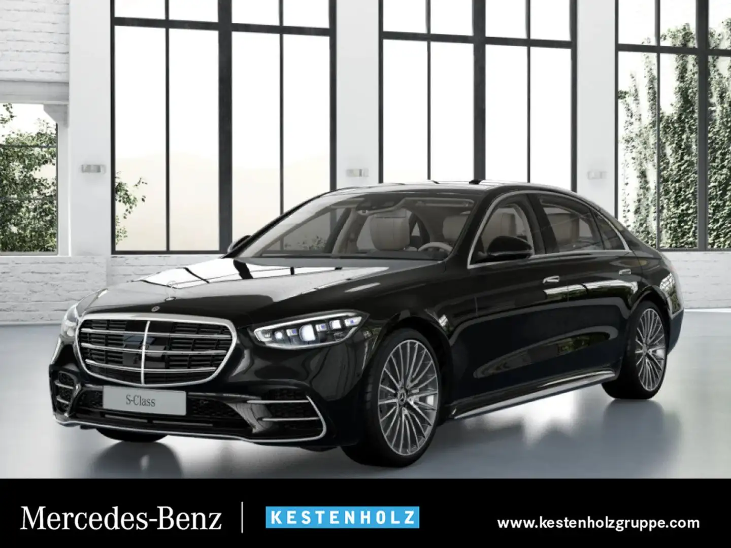 Mercedes-Benz S 500 L 4M AMG Fondent WideScreen Airmat Burmester Noir - 1