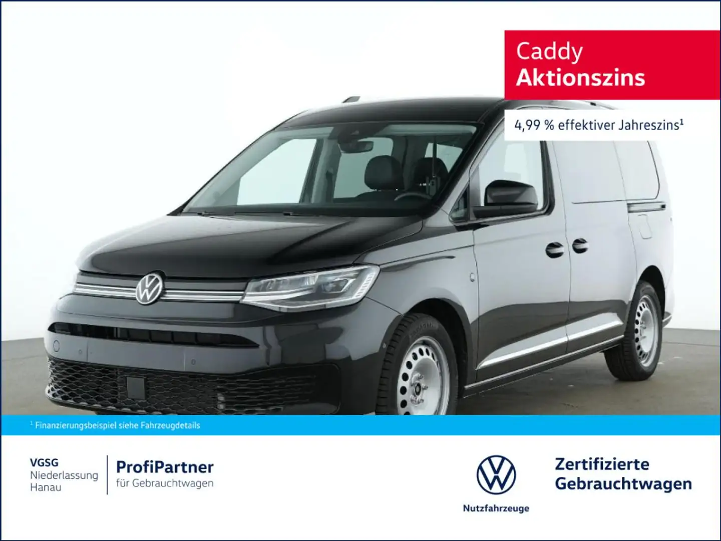 Volkswagen Caddy Maxi Style AHK Sitzhzg Zuziehhilfe PLA Navi Schwarz - 1