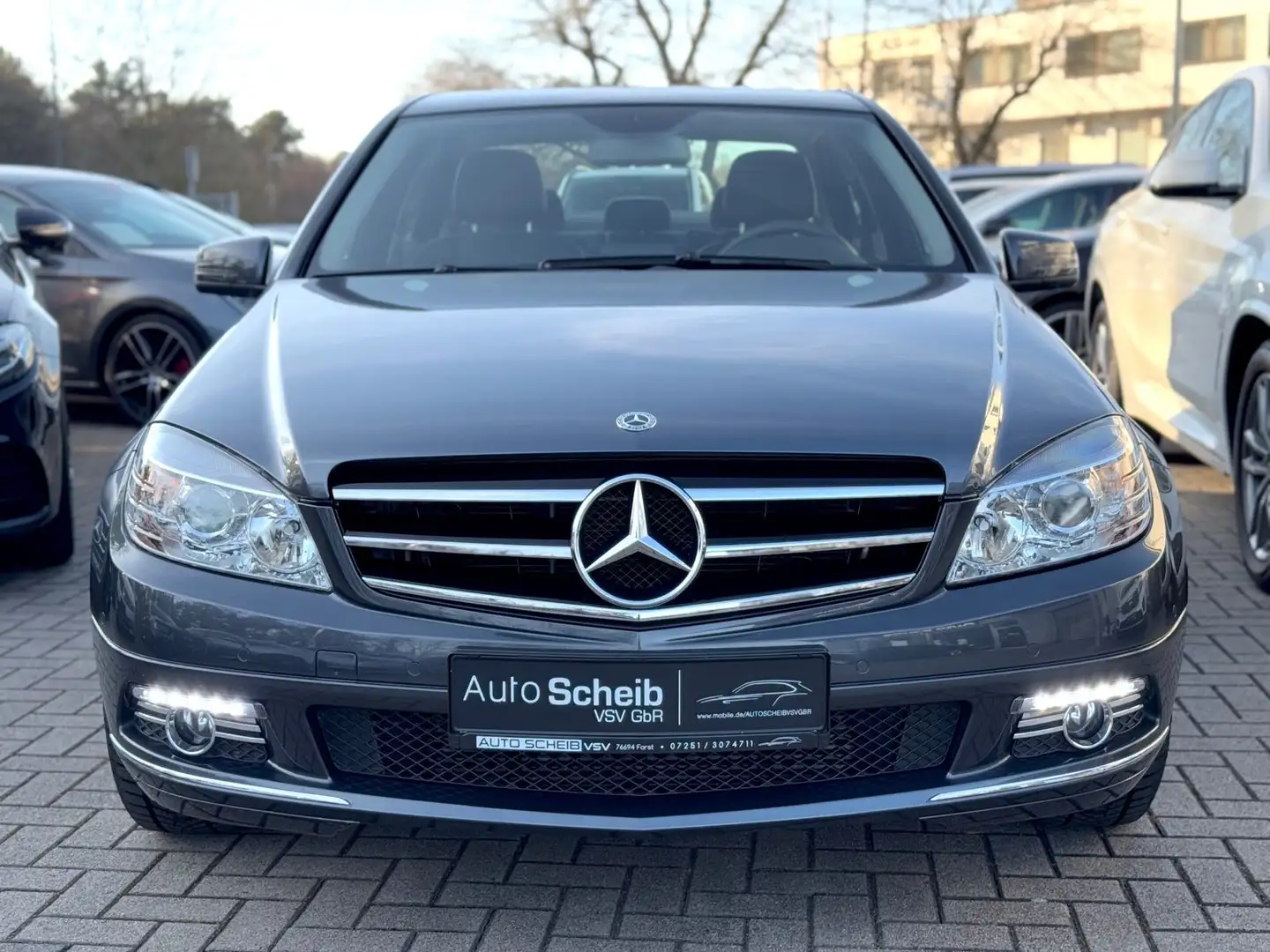 Mercedes-Benz C 180 K*nur 49800 km*LED*SHZ*Har/Kardon* Grijs - 2