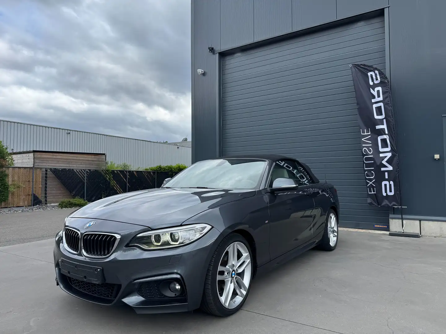 BMW 218 d CABRIO M SPORT / GARANTIE / TOPSTAAT Gris - 1