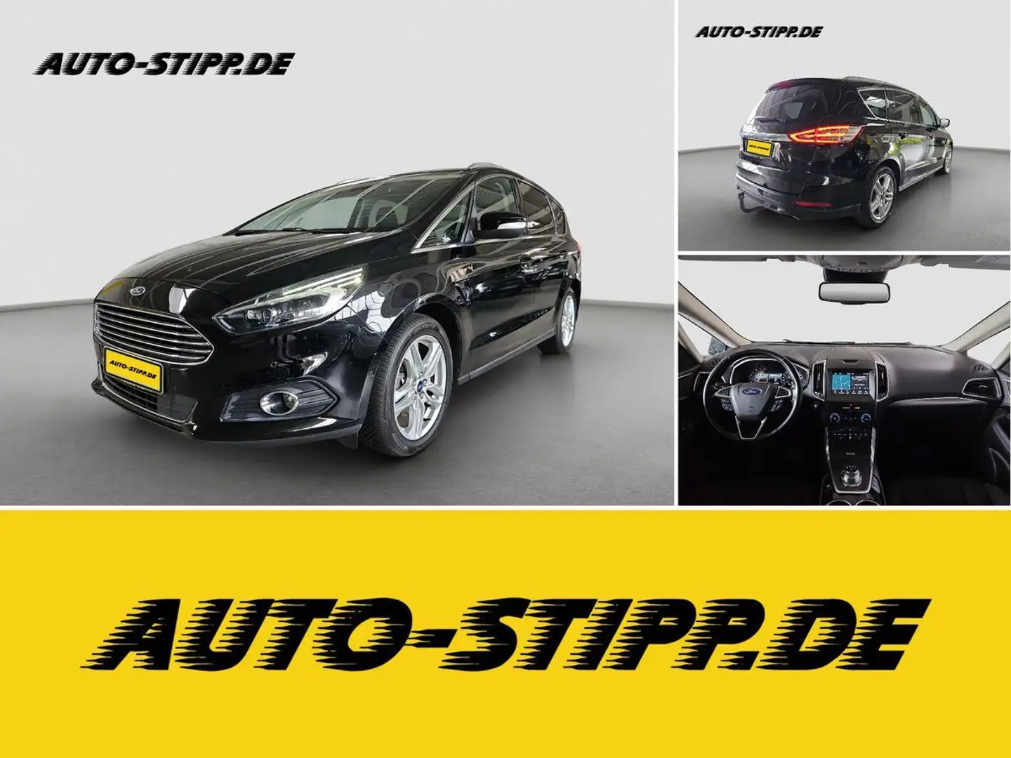Ford S-Max 2.0 Titanium NAVI RFK KEYLESS AHK LED DAB Noir - 1