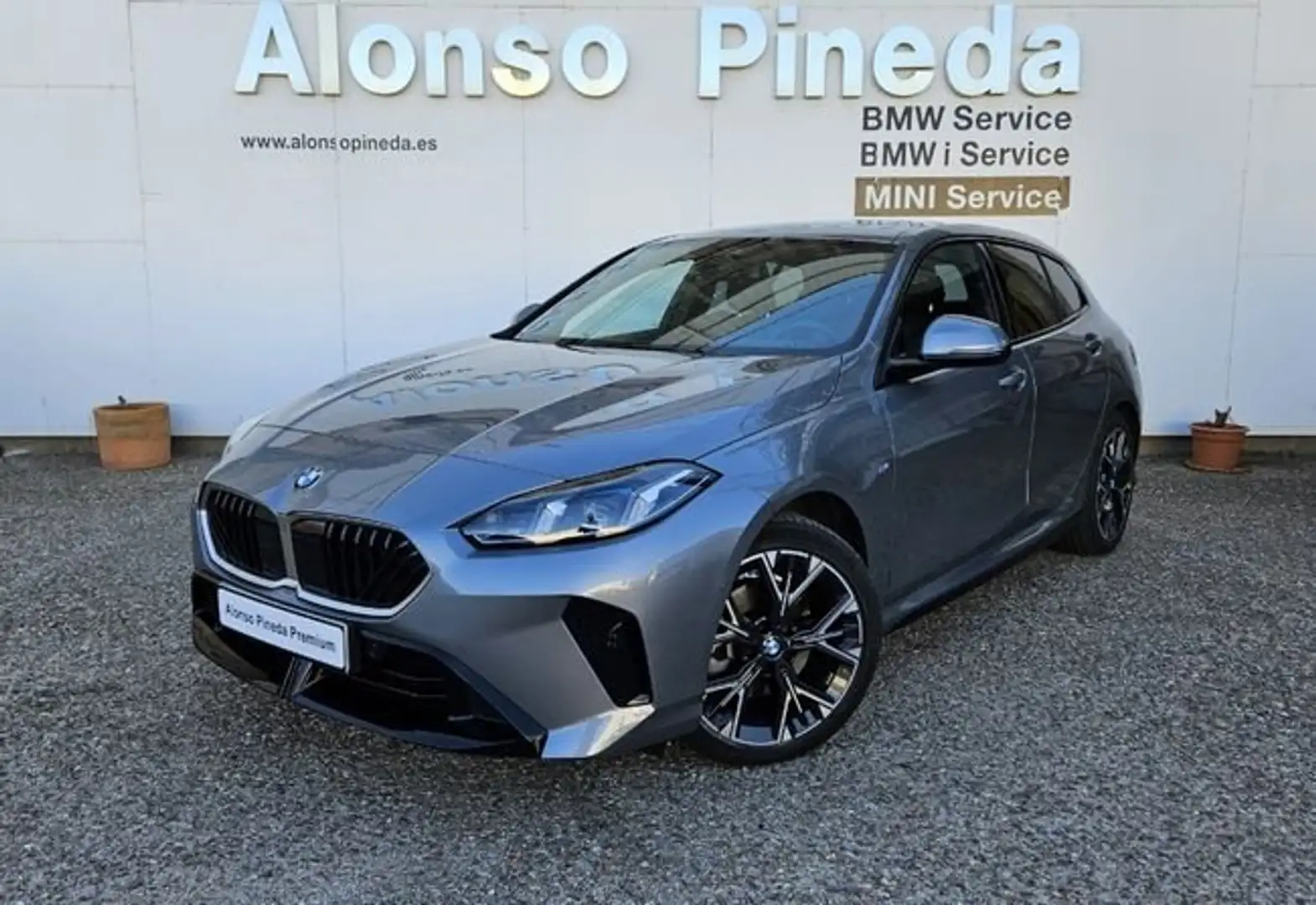BMW 120 120d M Sport Gris - 1