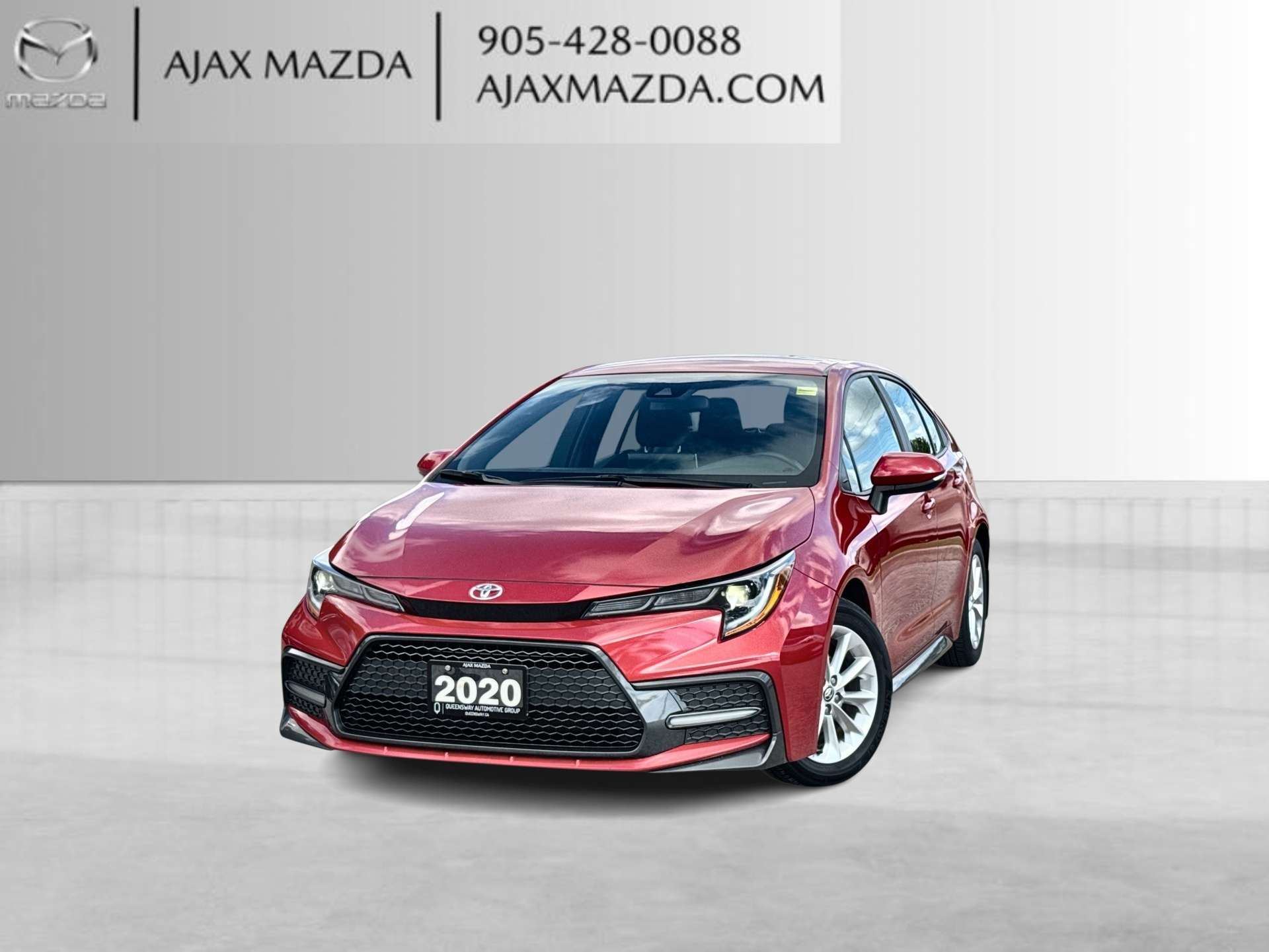 Red 2020 Toyota Corolla Sedan Front-Wheel Drive Continuously Variable Transmission