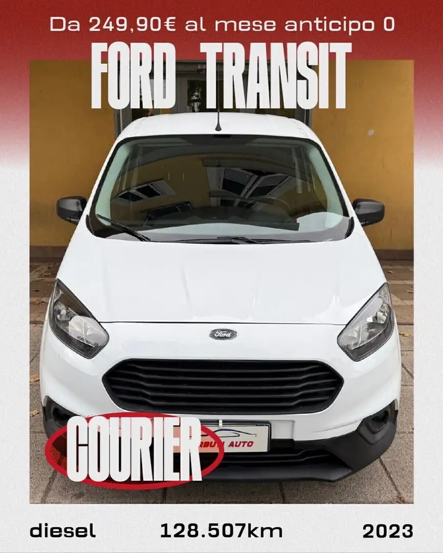 Ford Transit Courier Transit Courier 2023 - 1.5 TDCi 100CV Van Trend Blanc - 1