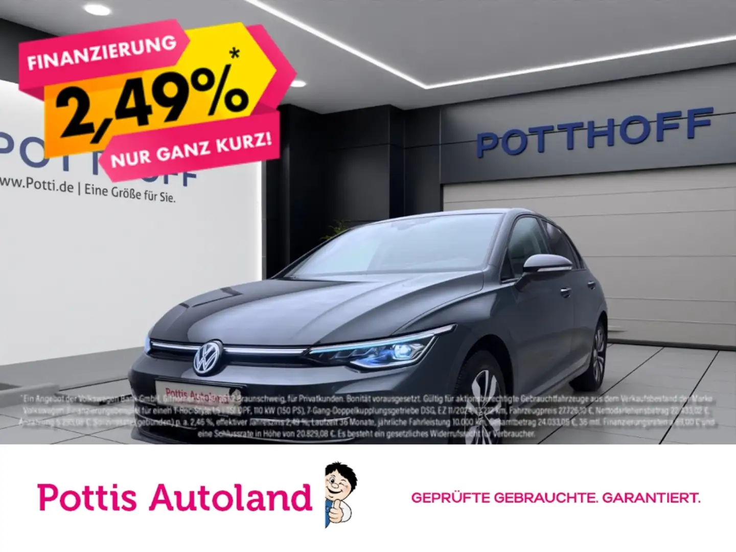 Volkswagen Golf 2.0 TDI DSG GOAL NAVI AHK KAMERA KLIMA Grau - 1