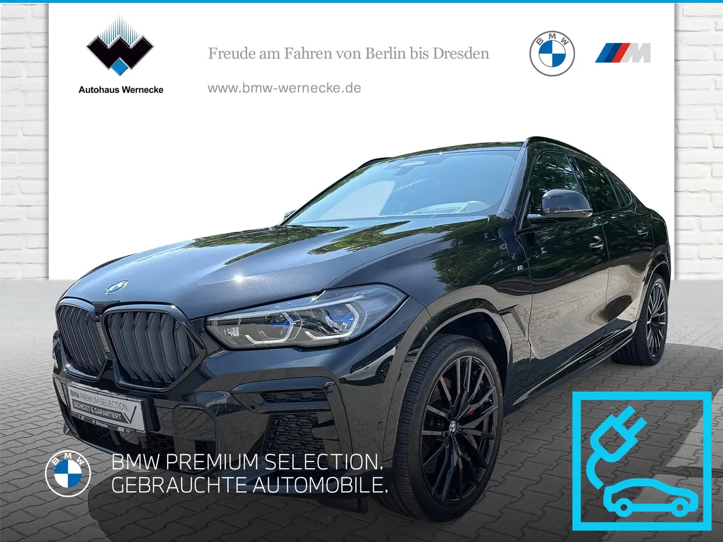 BMW X6 xDrive40d M Sportpaket Head-Up HiFi DAB WLAN Zwart - 1