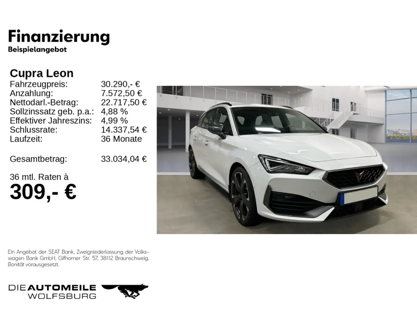 CUPRA Leon ST 1.4TSI Hybrid DSG VZ AHK/NAVI/LED Weiß - 2