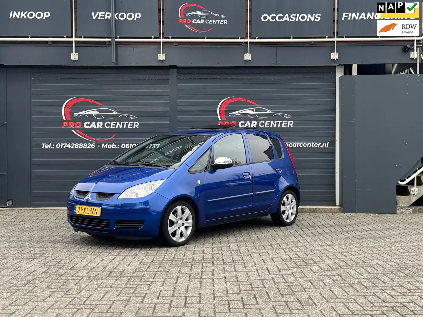 Mitsubishi Colt 1.5 d'Azur AIRCO|S.DAK|PDC|EL.RAMEN|LMV|NAP Blau - 1
