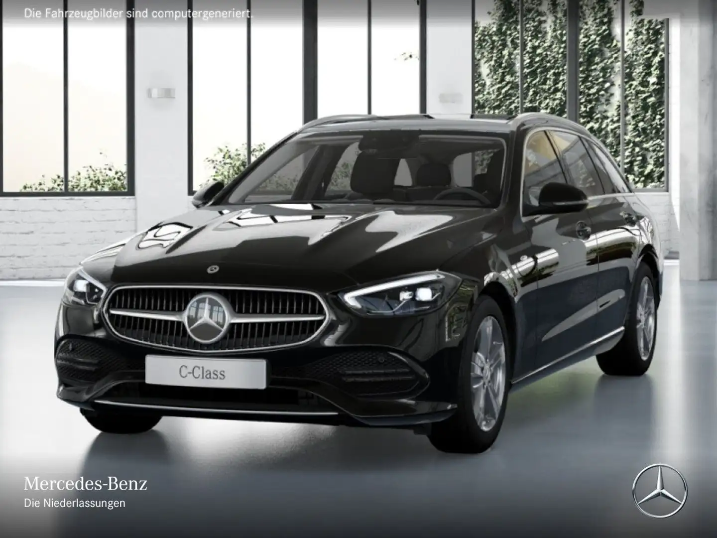 Mercedes-Benz C 300 e T AVANTG+PANO+AHK+LED+BURMESTER+KAMERA+9G Schwarz - 2