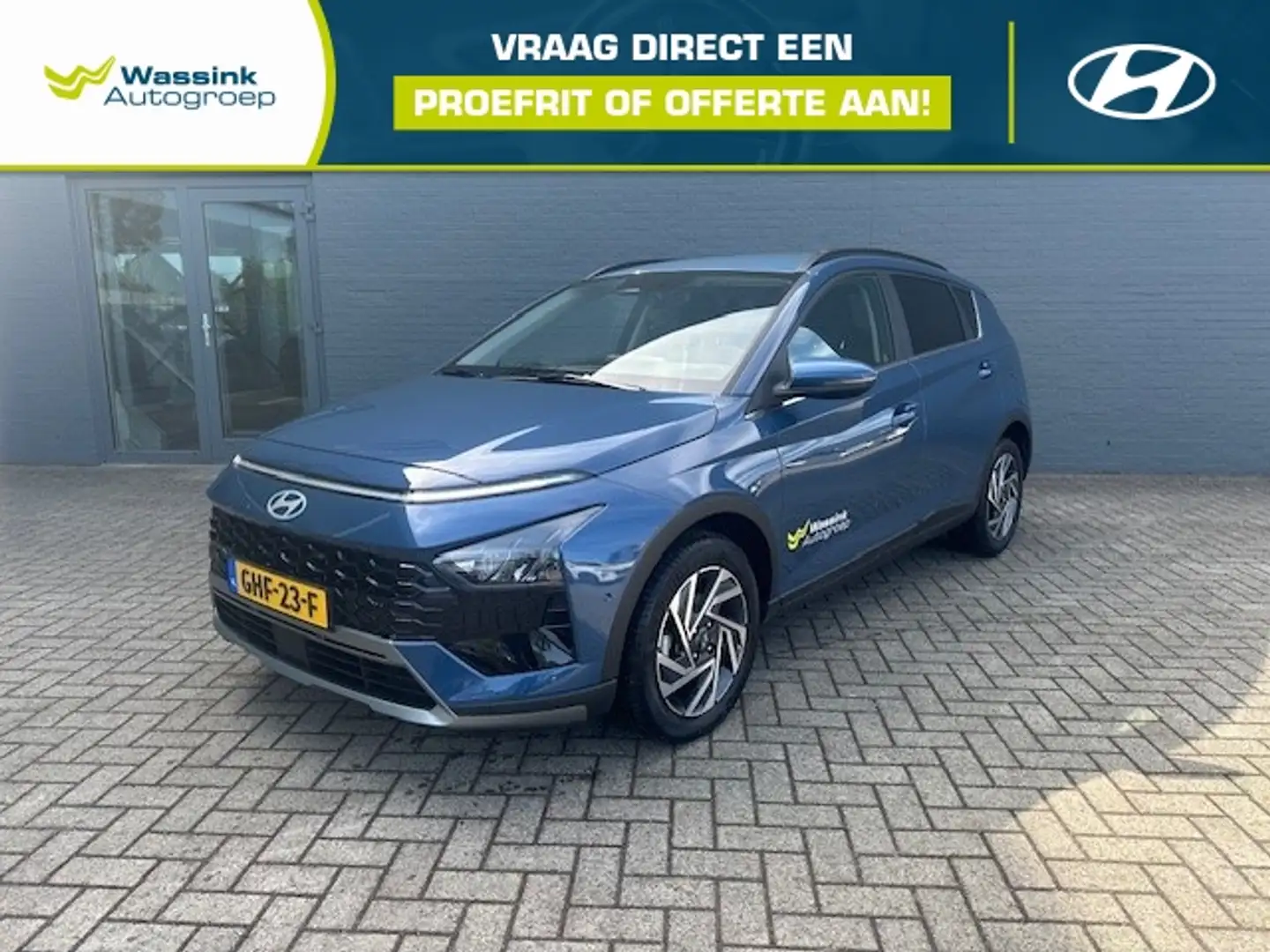 Hyundai BAYON 1.0 T-GDI 48V 100PK 7DCT Premium Blauw - 1