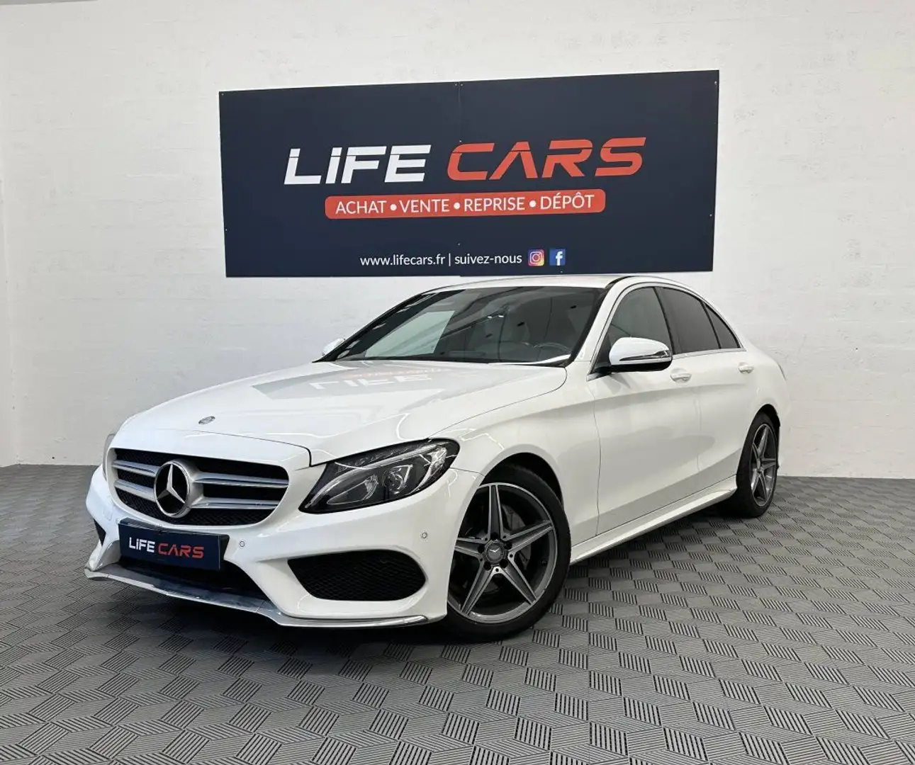 Mercedes-Benz C 200 IV (205) 200d 1.6 CDI AMG LINE 136 ch 2015 3ème ma Wit - 1