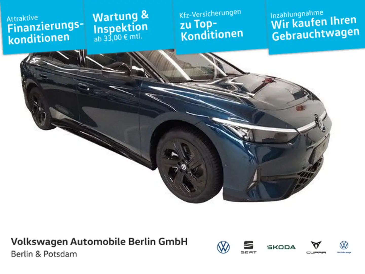 Volkswagen ID.7 Tourer GTX 4M Wärmepumpe AHK 5J-Garantie Ka Blau - 1