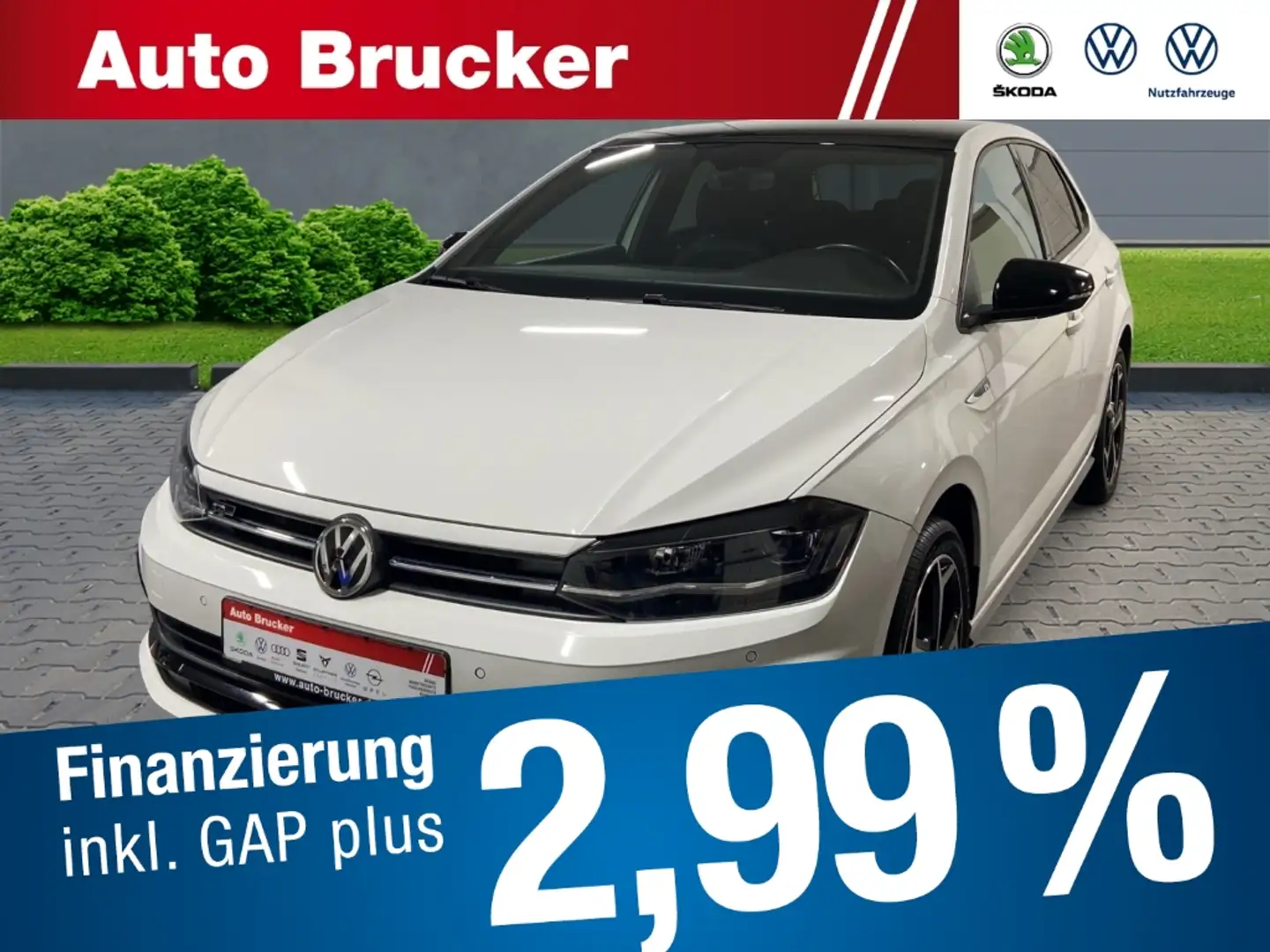 Volkswagen Polo VI Highline 1.0+LED+2-Zonen-AC+NAVI+R-Line-Paket Weiß - 1