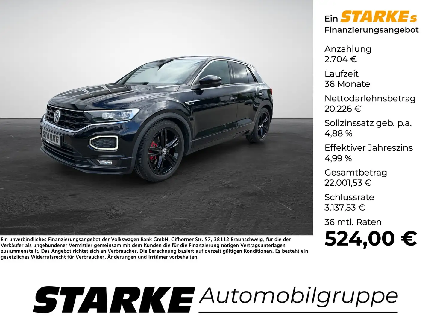 Volkswagen T-Roc 1.5 TSI Sport Schwarz - 1