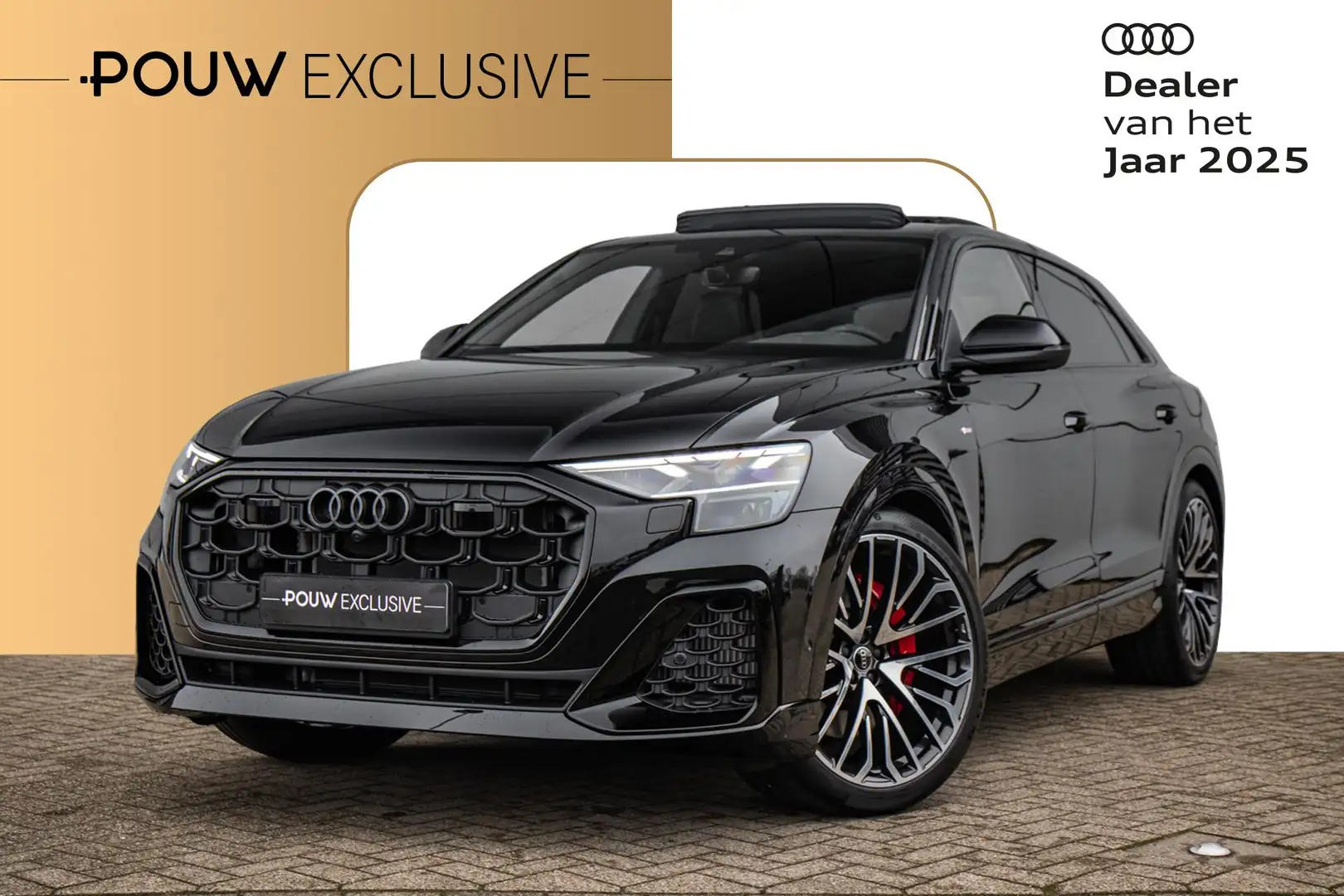 Audi Q8 60 TFSIe 490pk PHEV quattro Pro Line S Competition Zwart - 1