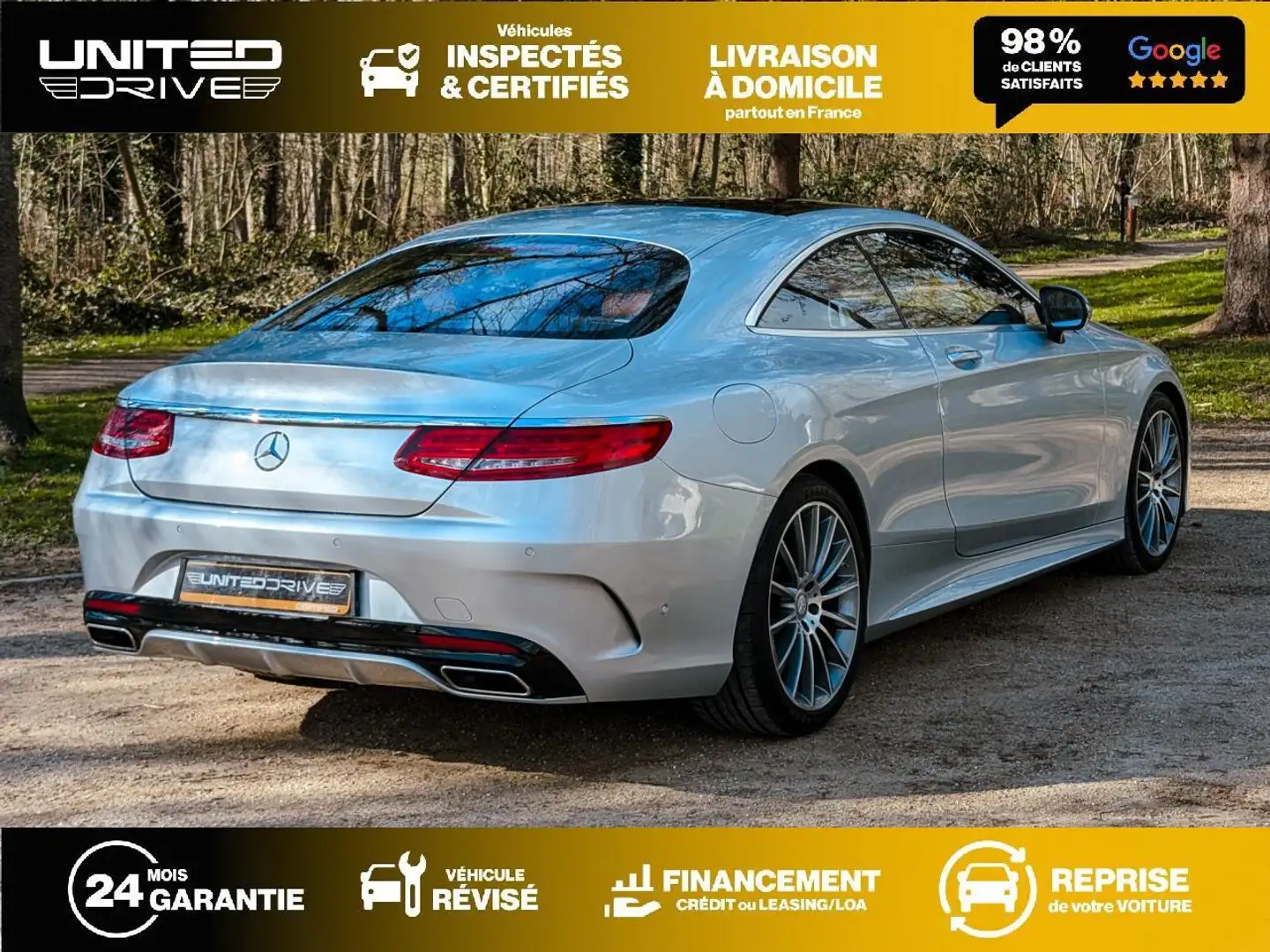 Mercedes-Benz S 500 Coupé S 500 - BVA 9G-Tronic  COUPE - BM 217 . PHASE 1 Grau - 2