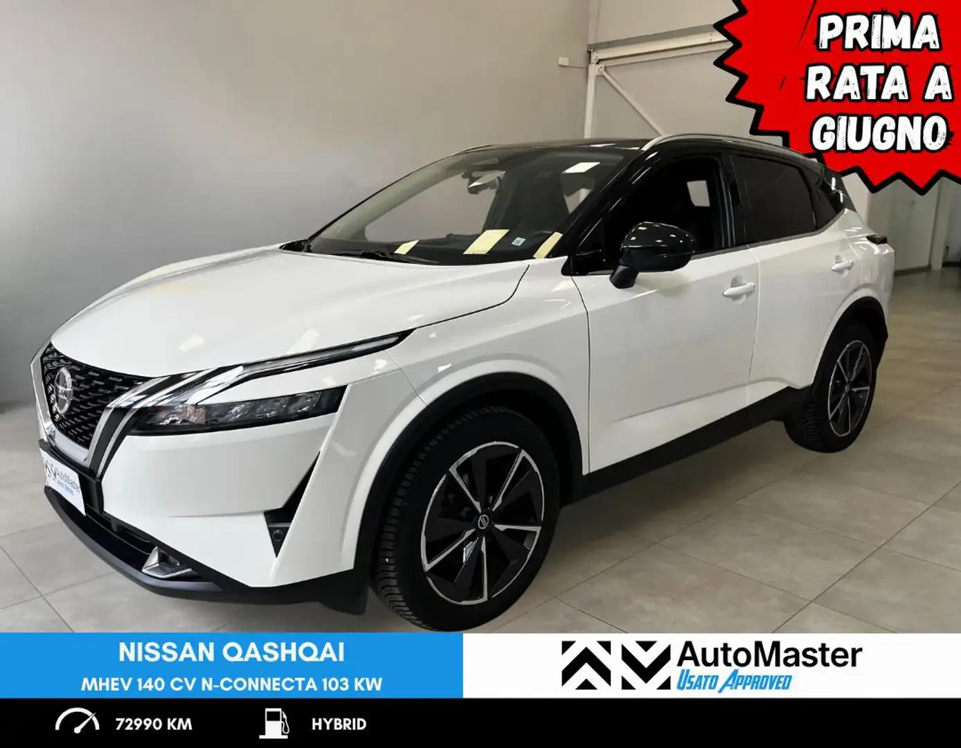 Nissan Qashqai 1.3 MHEV 140 N-Connecta - NEOPATENTATI Weiß - 1