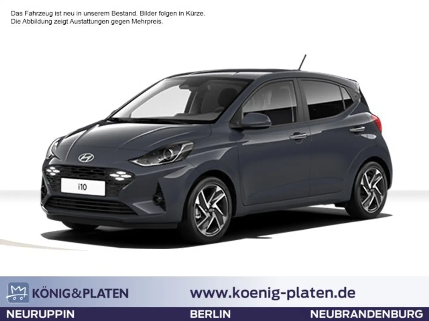 Hyundai i10 FL 1.2 (79 PS) 5-MT 2WD TREND Komfortpaket Klima Grau - 1