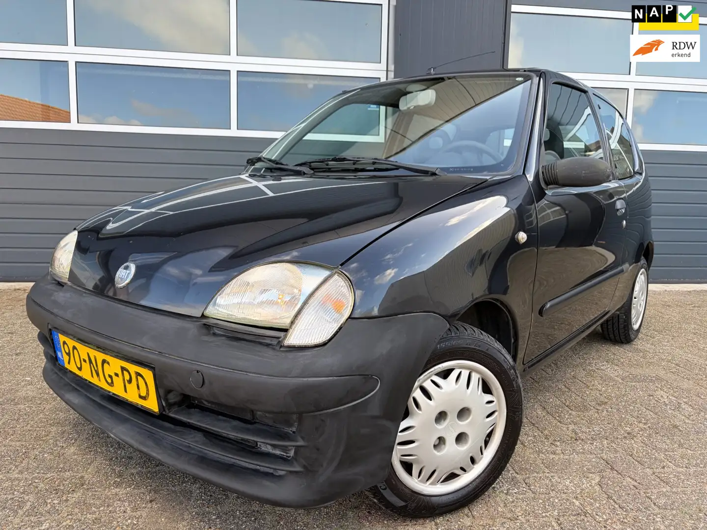 Fiat Seicento 1.1 Team Spirit|Leuke beginners auto!!| Schwarz - 1