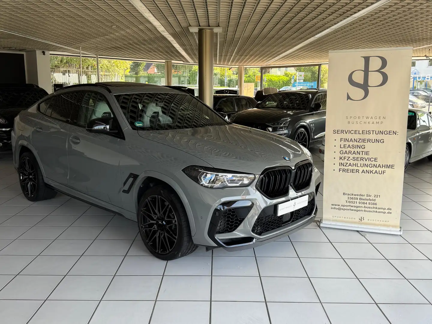 BMW X6 M Comp INDIVIDUAL 21 CARBON 360°KAM HK LASER Grau - 1
