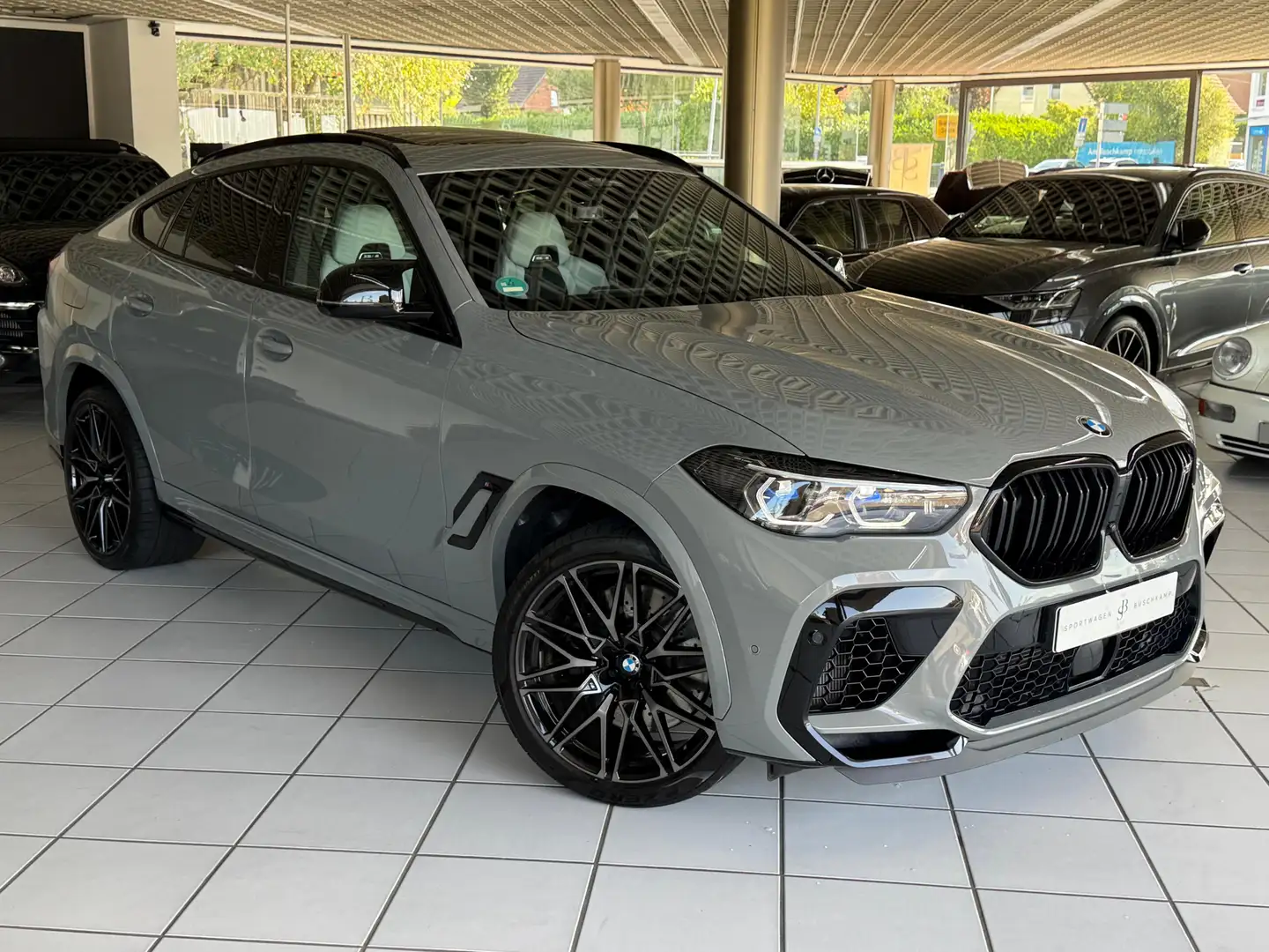 BMW X6 M Comp INDIVIDUAL 21 CARBON 360°KAM HK LASER Grau - 2