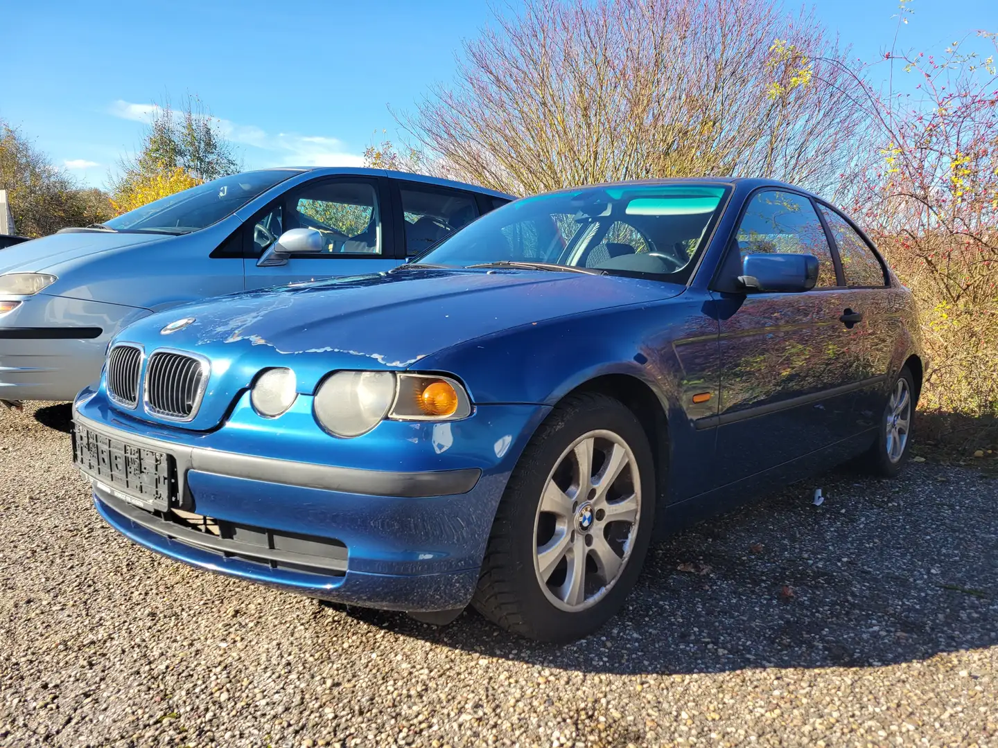 BMW 316 TI Compact, blaumet., 10/01, Klima uvm Motordefekt Синий - 2