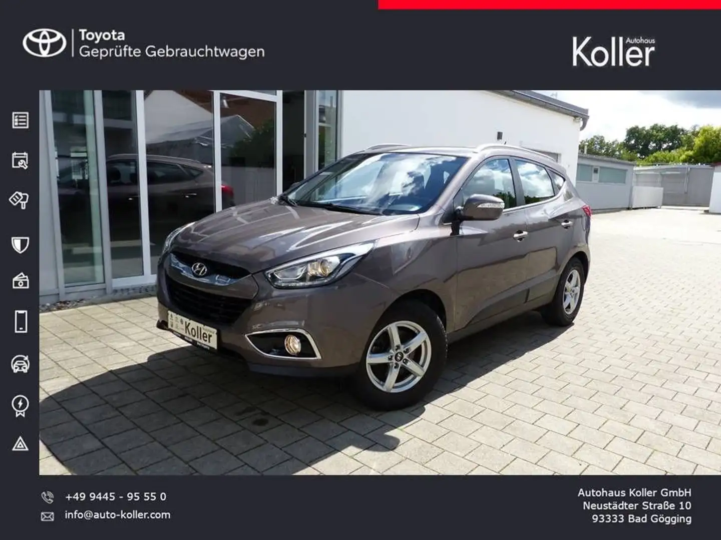 Hyundai iX35 1.6 GDi FIFA WCE 2WD Tempomat 4xSHZ PDC AHK Braun - 1