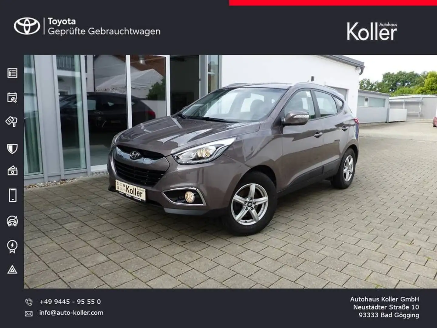 Hyundai iX35 1.6 GDi FIFA WCE 2WD Tempomat 4xSHZ PDC AHK Brun - 1