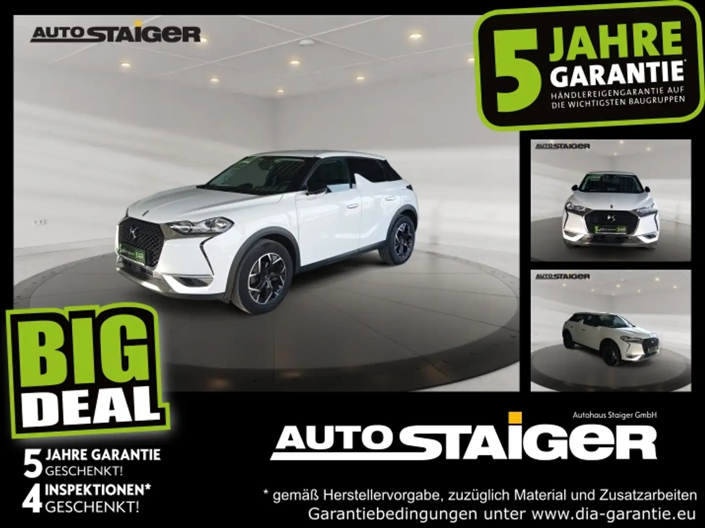 DS Automobiles DS 3 Crossback DS3 Crossback So Chic SHZ+Kam.+KeyLess+KlimaA+LM Weiß - 1