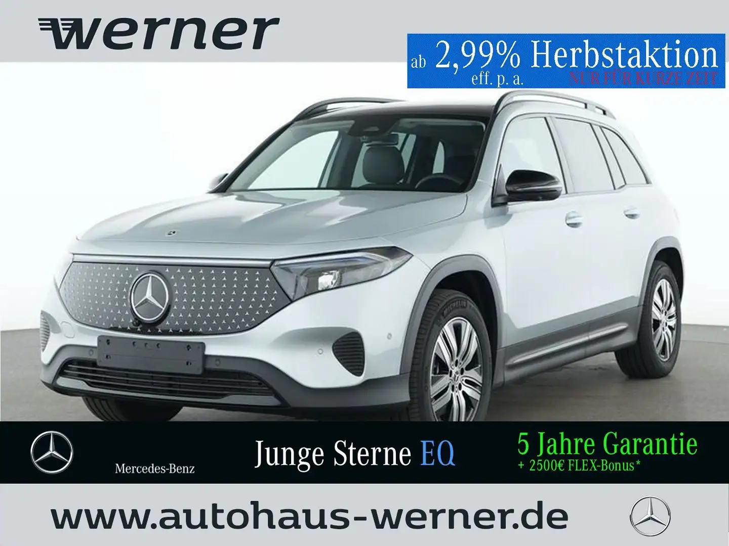 Mercedes-Benz EQB 300 4M EL-ART-ADV+ NIGHT PANO FAP 360° SOUND Argent - 1
