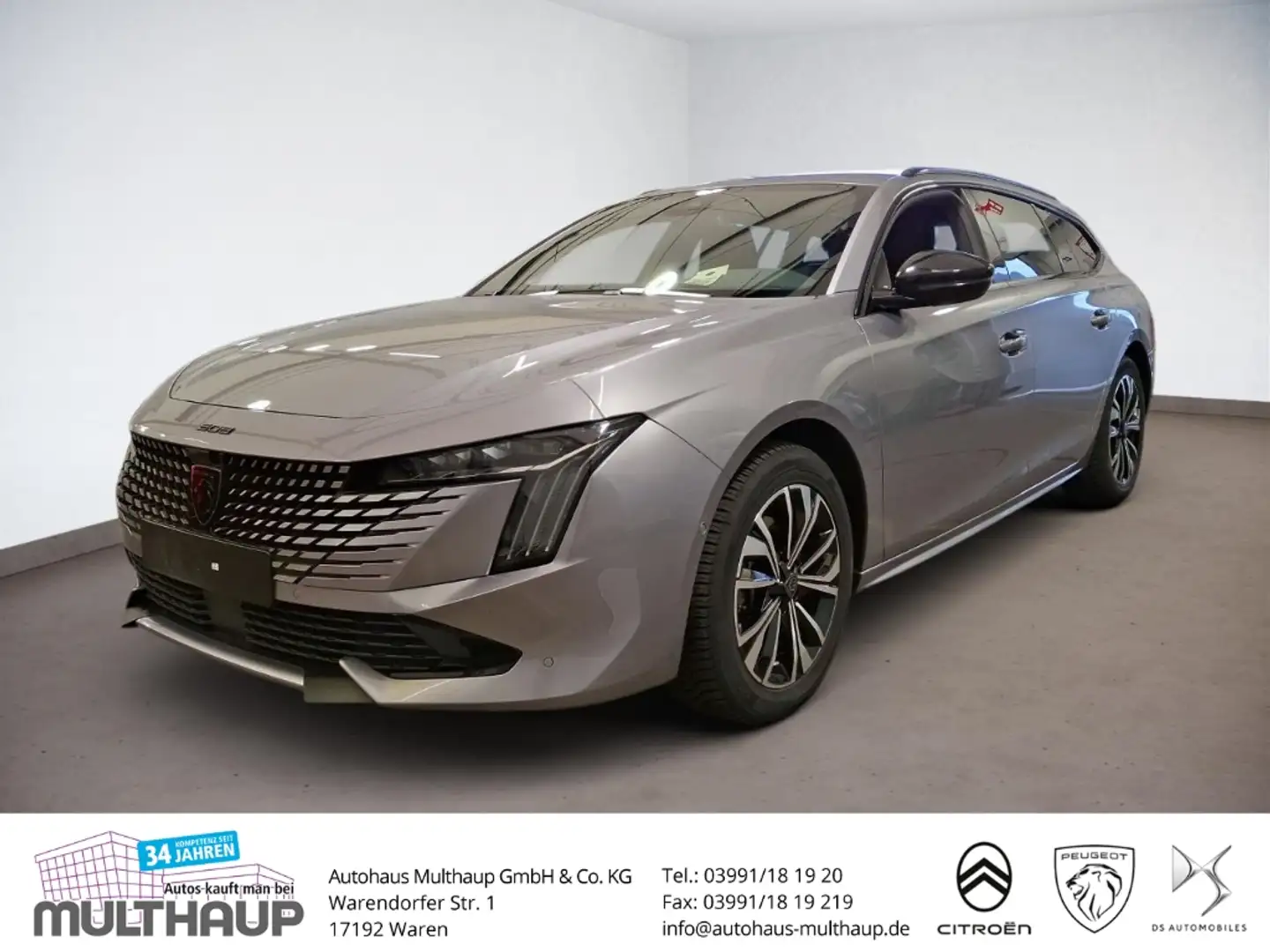 Peugeot 508 SW Allure Pack BlueHDi 130 EAT8 LED SHZ Gris - 1