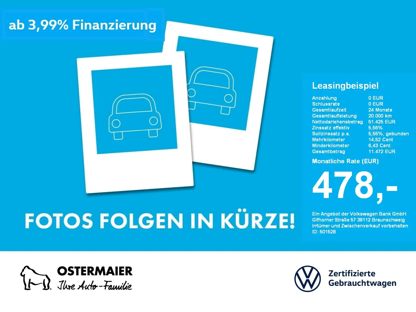 Volkswagen ID.7 GTX 340PS NP.80 PANO.HEAD-UP.5JG.AREA-VIEW. Schwarz - 1