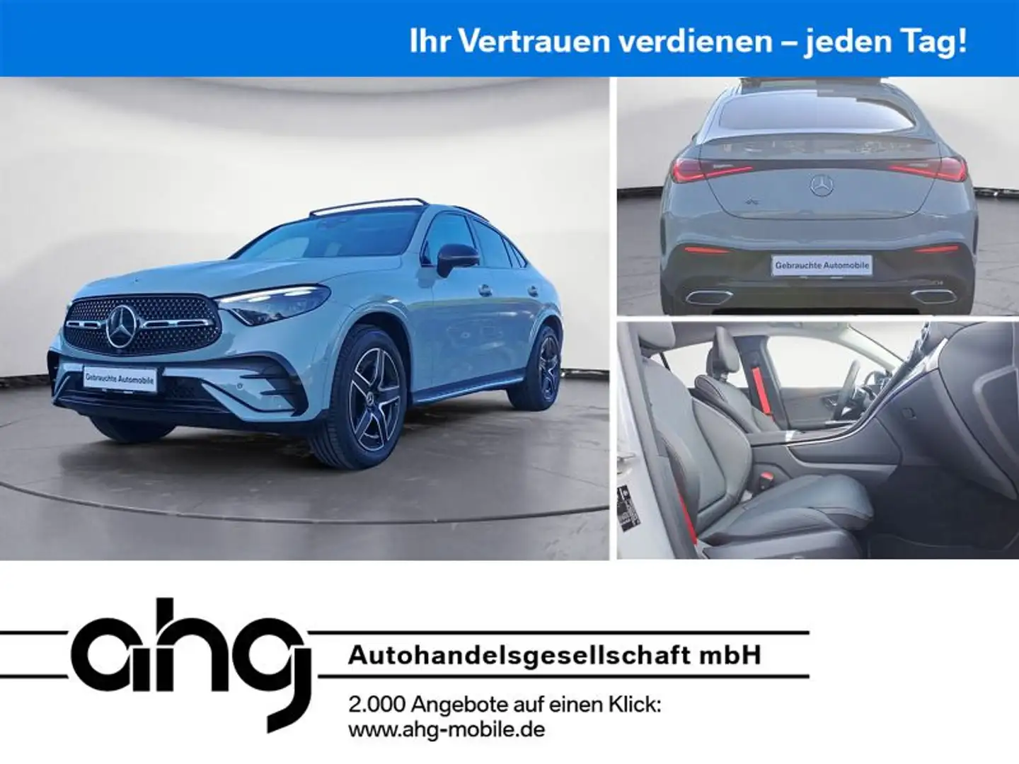 Mercedes-Benz 450 GLC-Coupe 450 d AMG-Line/ACC/AHK/360 Grad Kamera Gri - 1