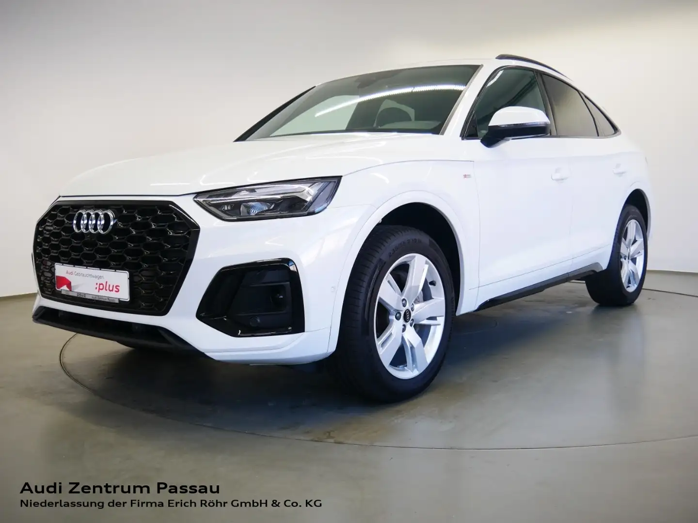 Audi Q5 Sportback 40 TDI quattro S line S tro. LED AHK vir Weiß - 1
