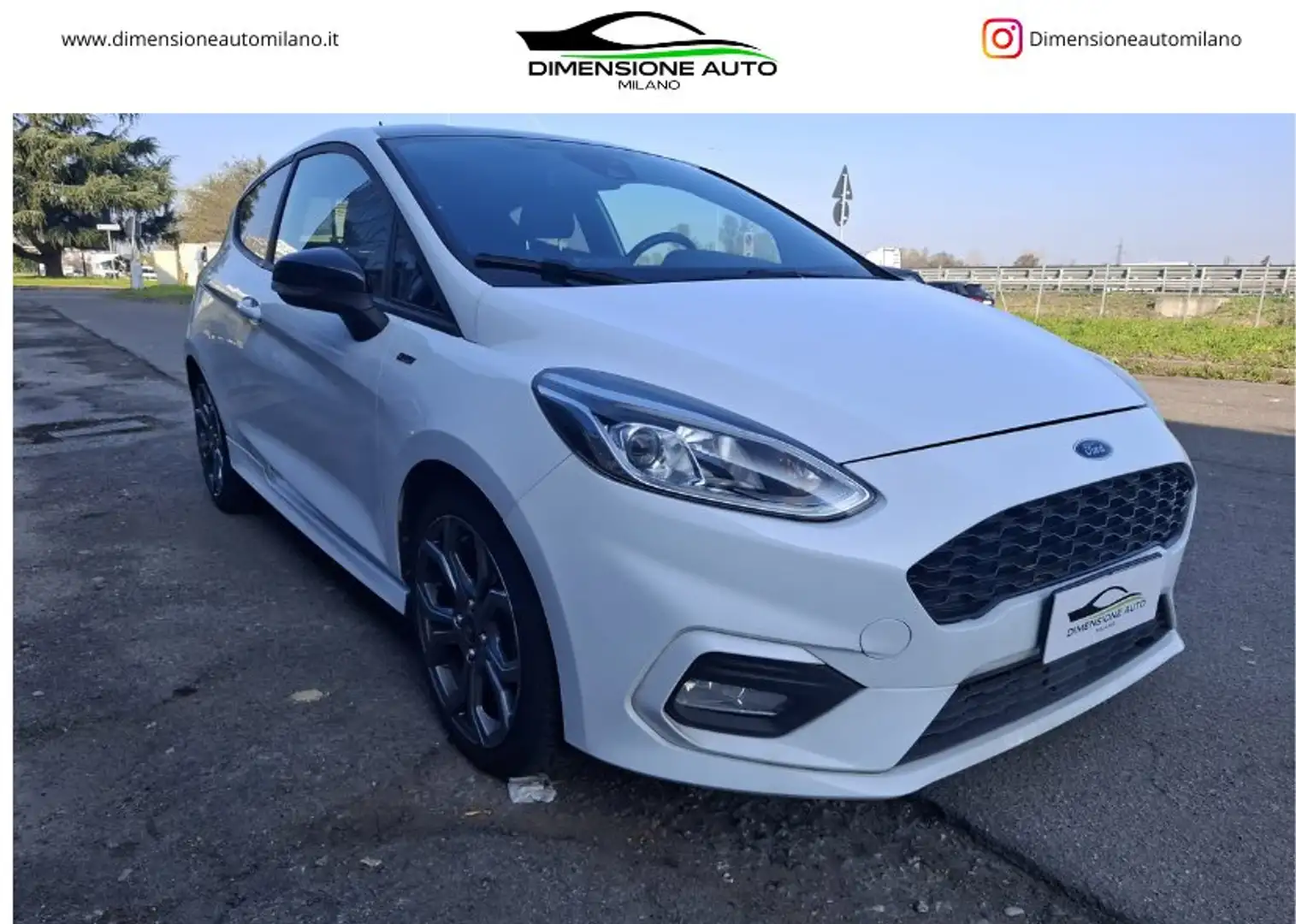Ford Fiesta Fiesta VII 2017 3p 3p 1.0 ecoboost ST-Line 100cv Bianco - 1