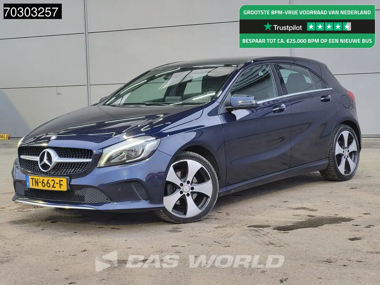 Mercedes-Benz A 200 d Automaat Pano Leder LED Navi Airco Cruise Camera Blauw - 1