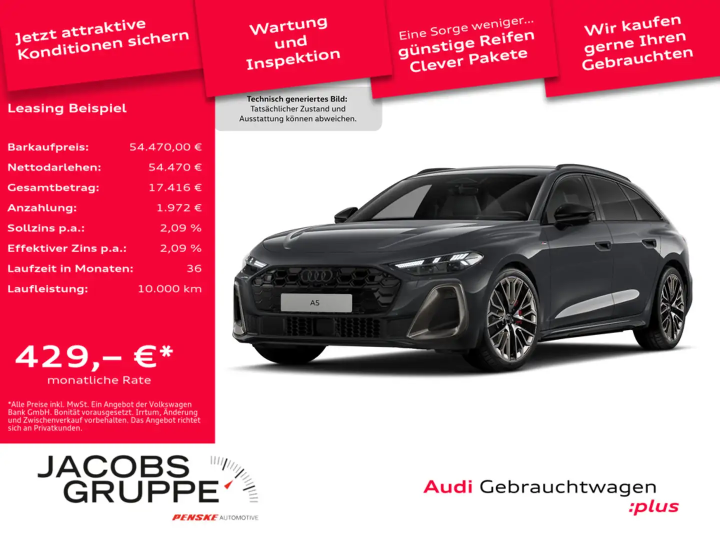 Audi A5 Avant TFSI quattro edition one Matrix-LED*Head-up*ACC * Grau - 1