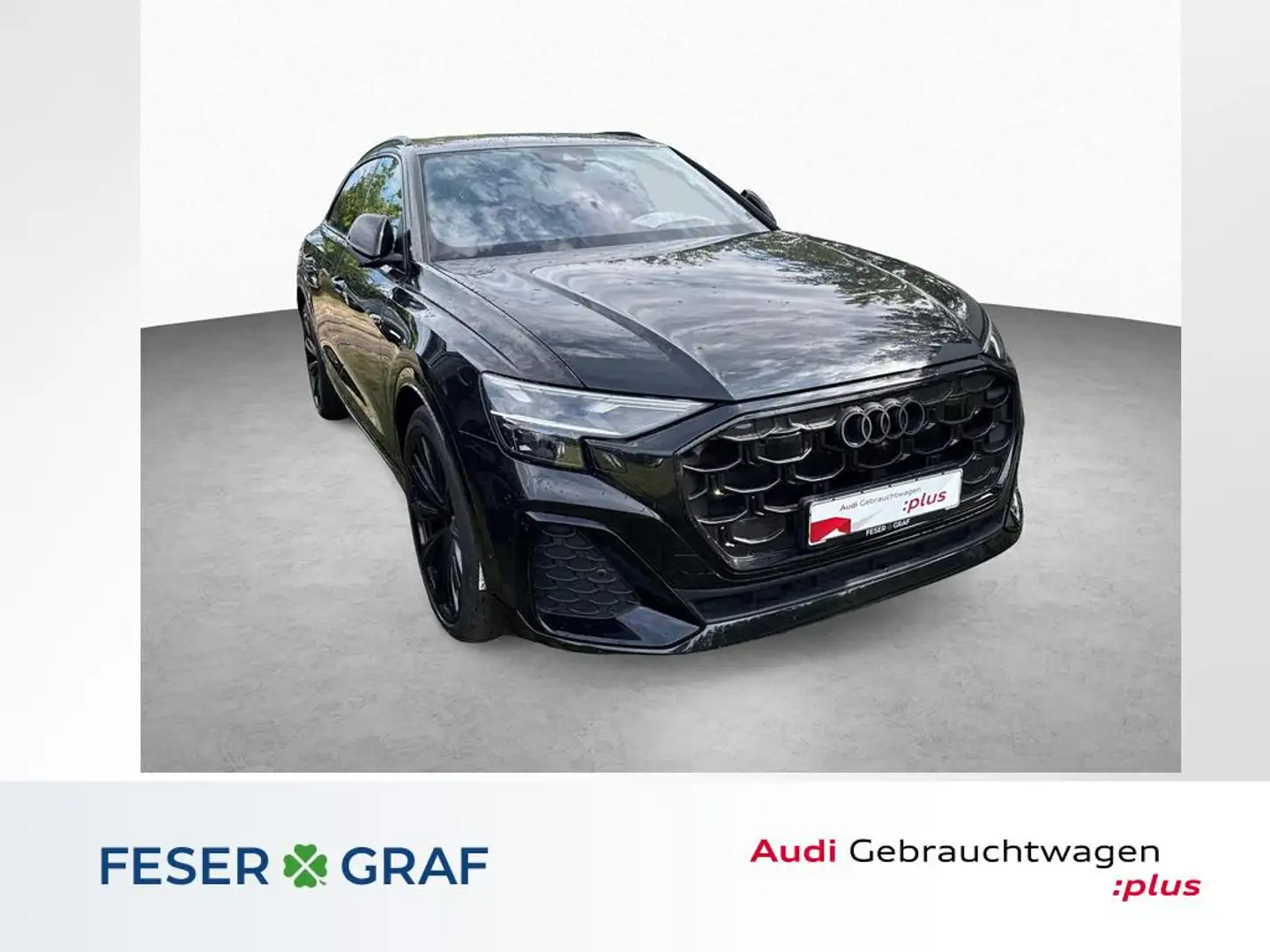 Audi Q8 SUV 50 TDI qu 2x S line-Luft-AHK-Pano-Matrix-Stdhz Zwart - 1